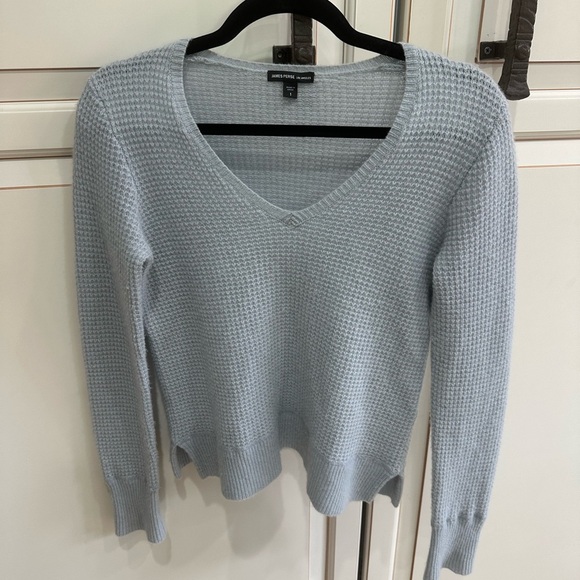 JAMES PERSE Waffle Knit Textured Cashmere sweater - Picture 1 of 5